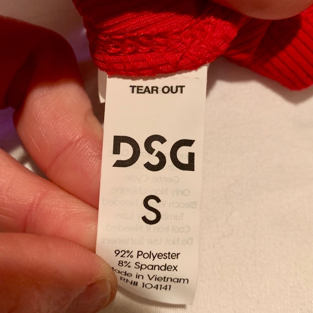 Brand New: DSG Rib Performance Racerback - Red - Picture 3 of 7
